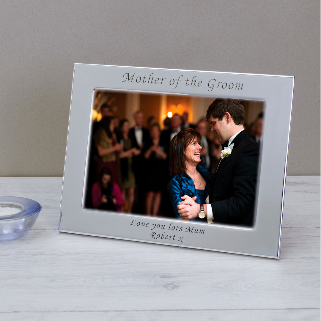 Personalised Mother of the Groom Silver Plated Photo Frame 7x5