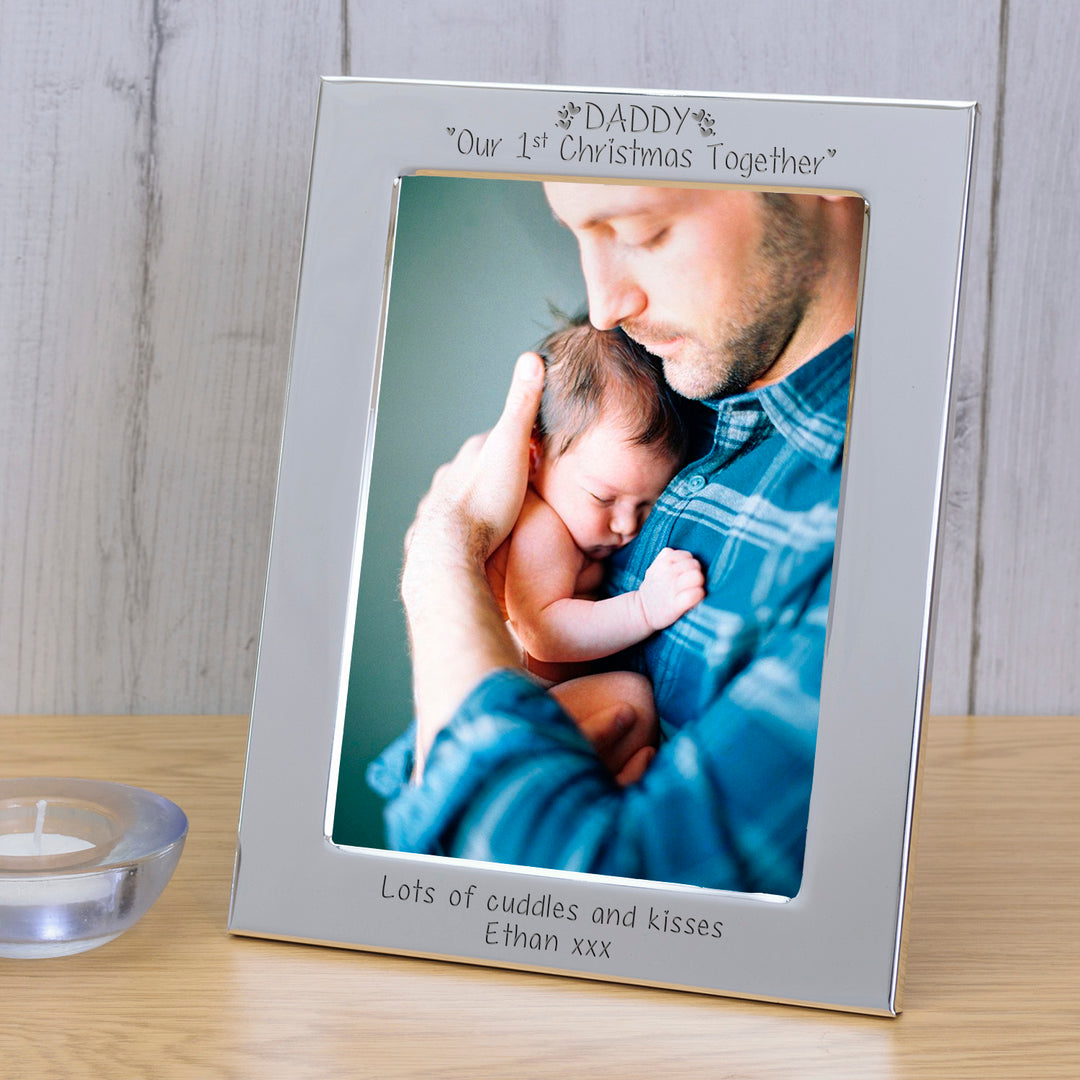 Personalised Daddy Our 1st Christmas Together Photo Frame 6x4