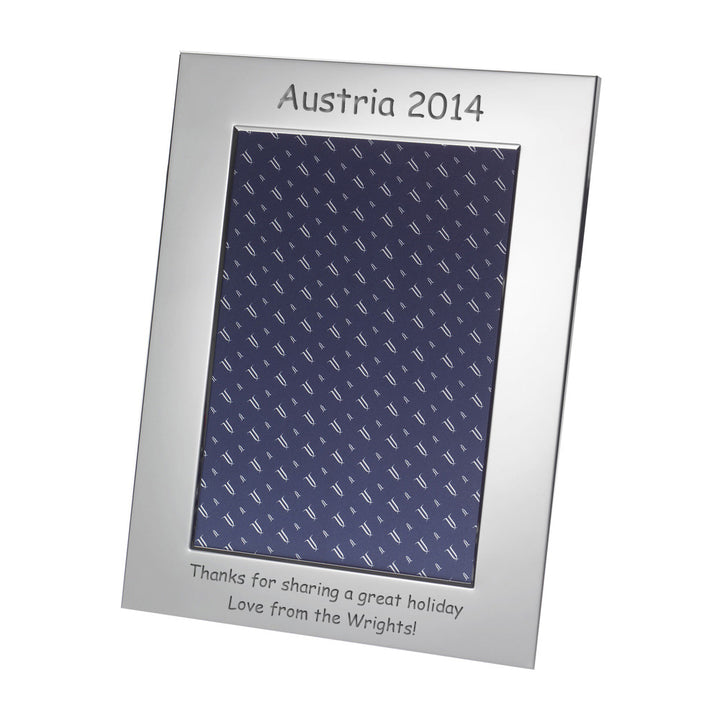 Personalised Silver Plated 7x5 Photo Frame