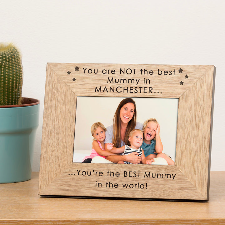 Personalised Best in the World Wooden Photo Frame 6x4