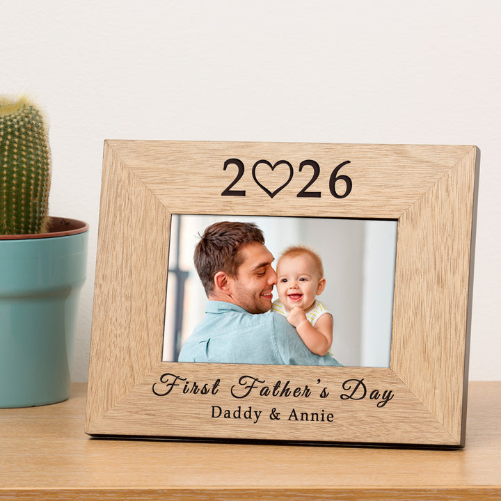 Personalised First Father’s Day Photo Frame 6x4
