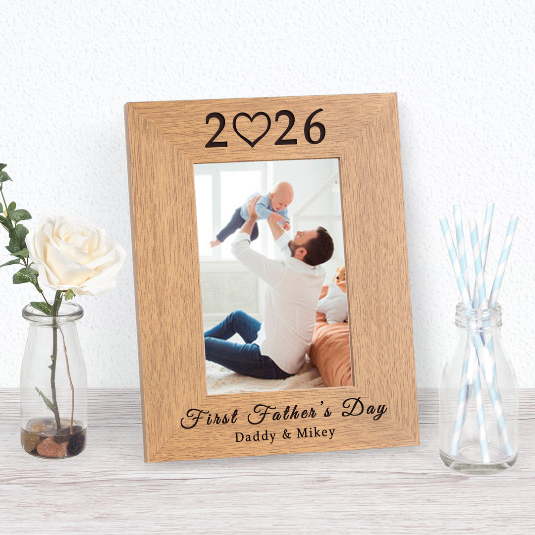 Personalised First Father’s Day Photo Frame 6x4