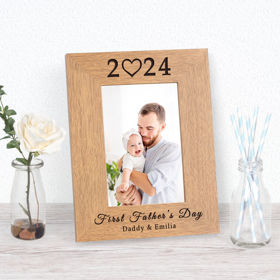 Personalised First Father’s Day Photo Frame 6x4