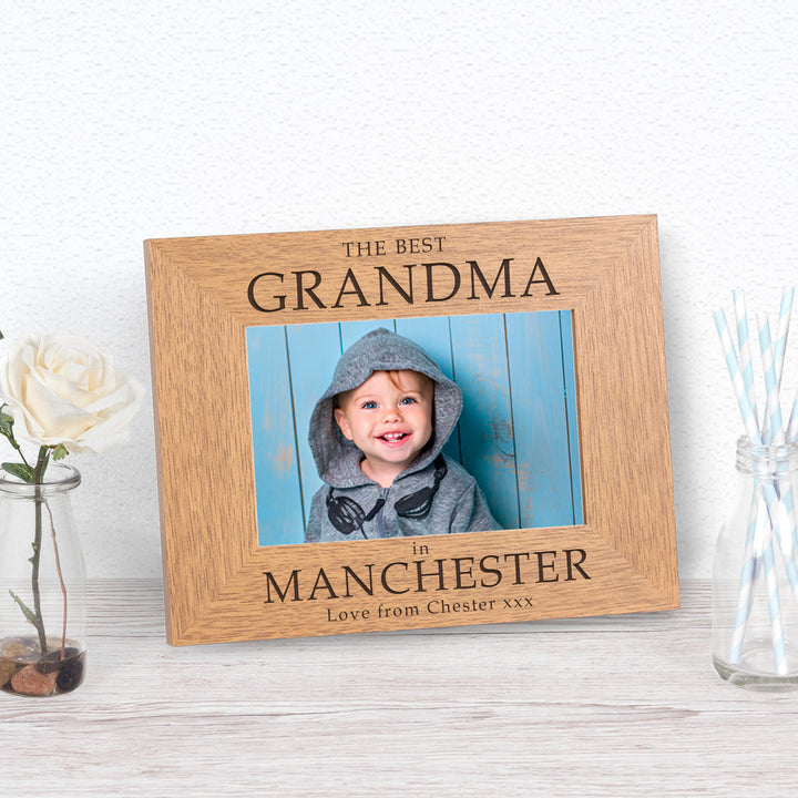 Personalised The Best Wood Photo Frame 6x4