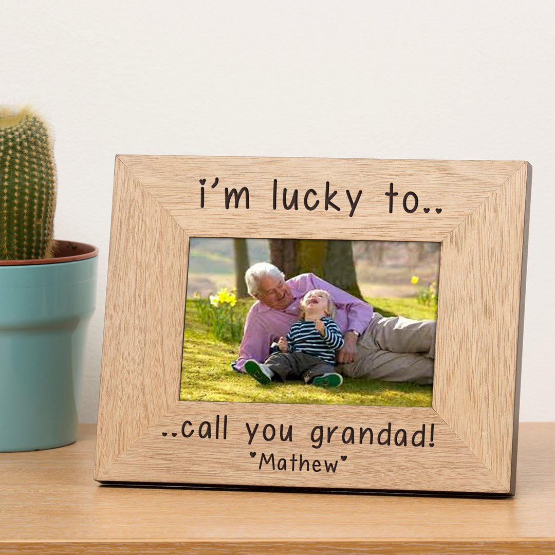 Personalised I’m Lucky to Call You Photo Frame 6x4