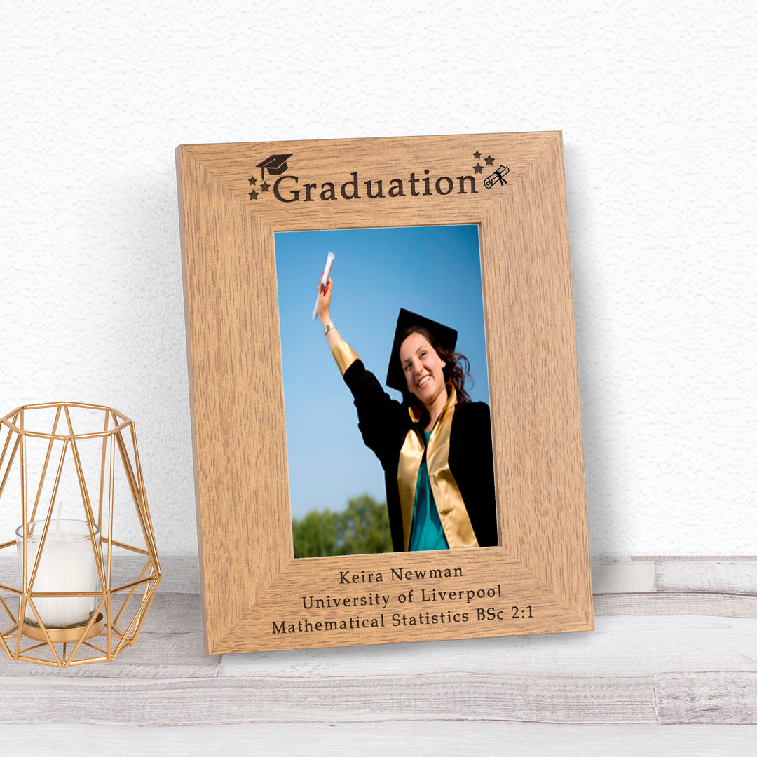 Personalised Graduation Photo Frame 6x4