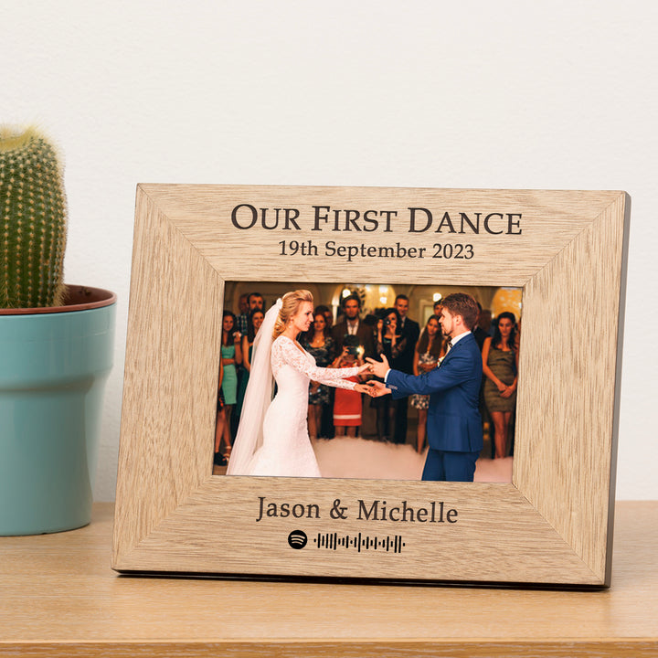 Personalised Our First Dance Spotify Code Photo Frame 6x4