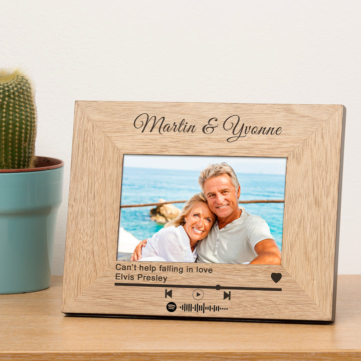 Personalised Our Song Spotify Code Photo Frame 6x4