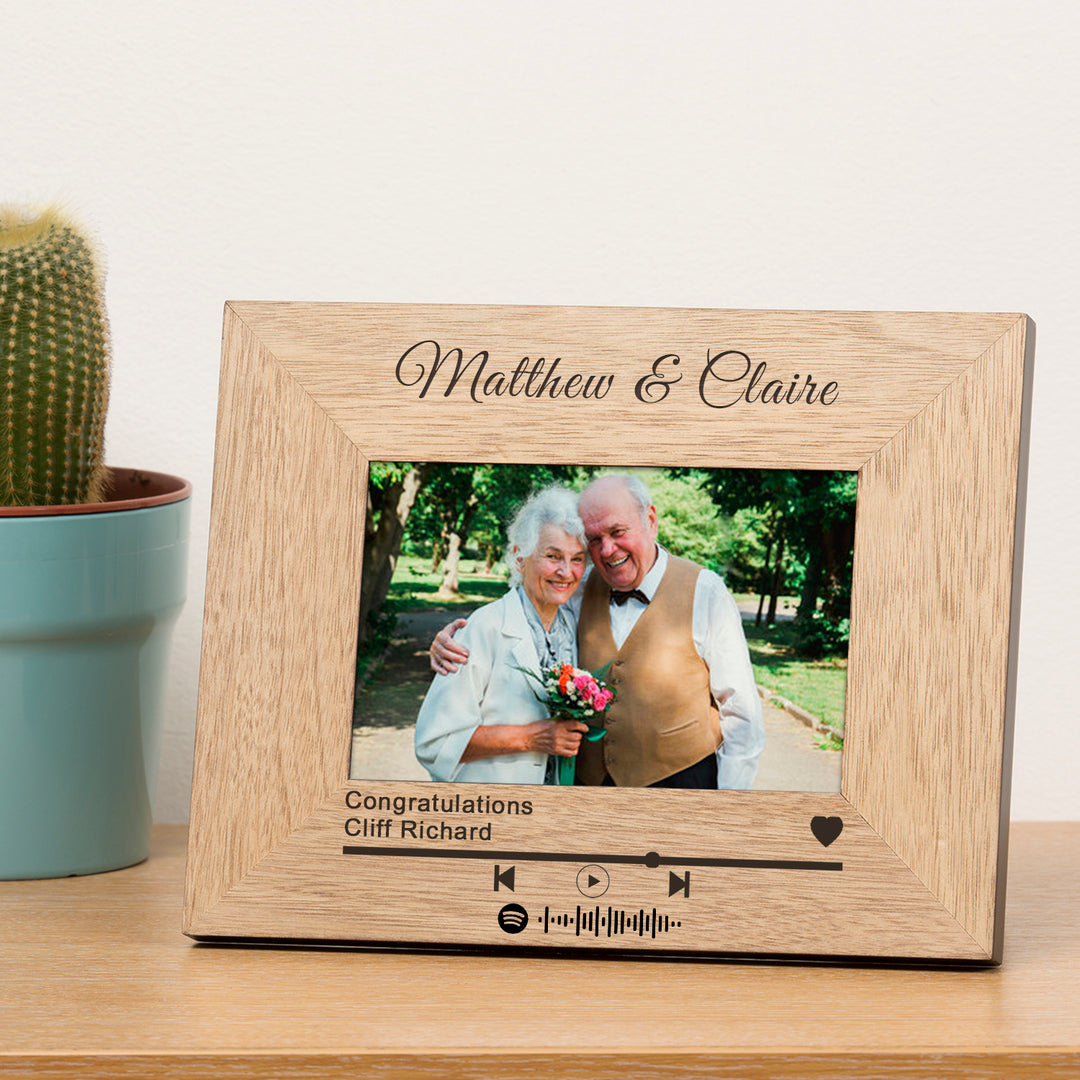 Personalised Our Song Spotify Code Photo Frame 6x4