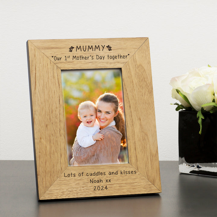 Personalised Mummy 1st Mother’s Day Together 6x4 Photo Frame