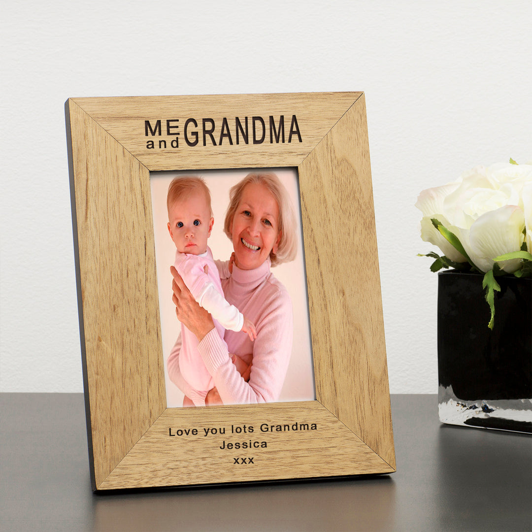 Personalised Me and… Wooden Photo Frame 7x5