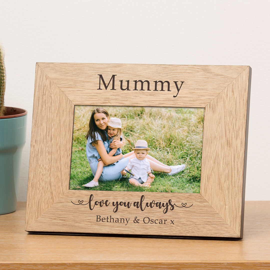 Personalised Love You Always Wooden Photo Frame 6x4
