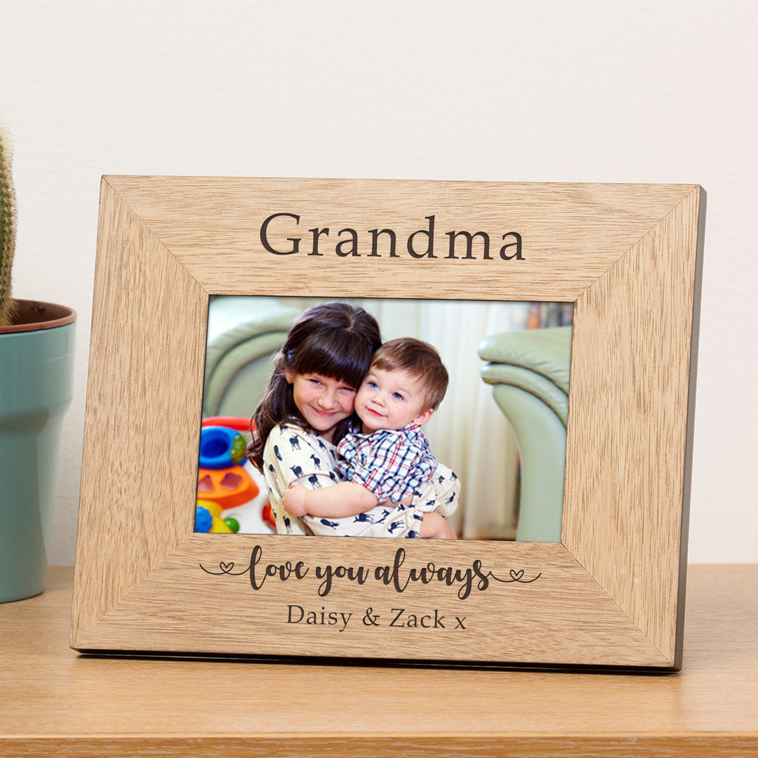 Personalised Love You Always Wooden Photo Frame 6x4