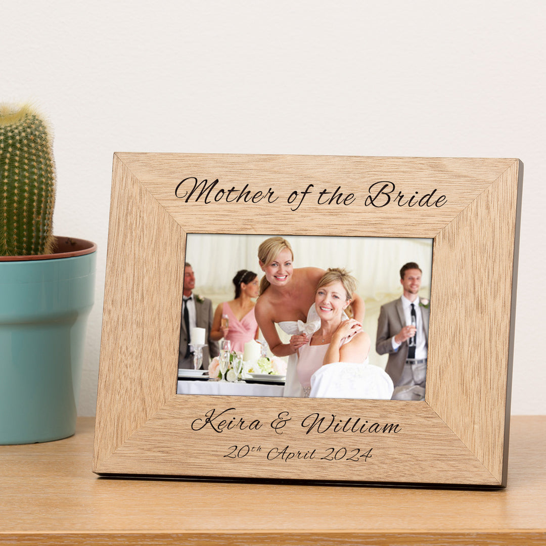 Personalised Parents of the Bride or Groom Photo Frame 6x4