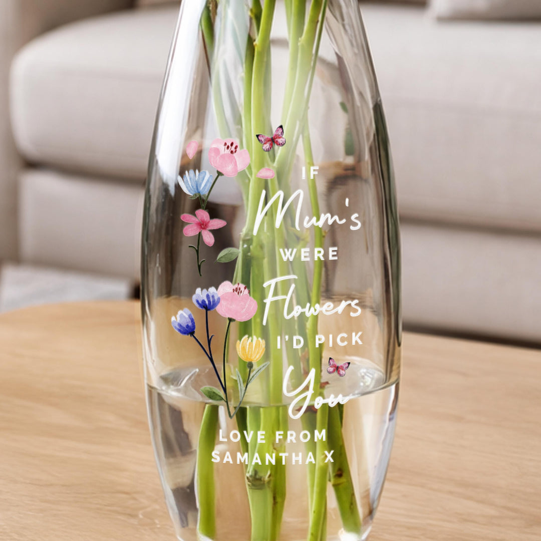 Personalised Id Pick You Text Bullet Vase, The Personal Shop, personalised gifts