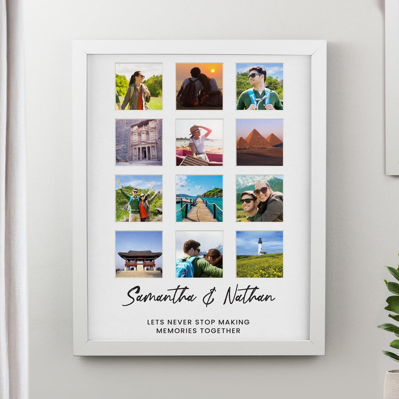 Personalised White Multi Photo Frame