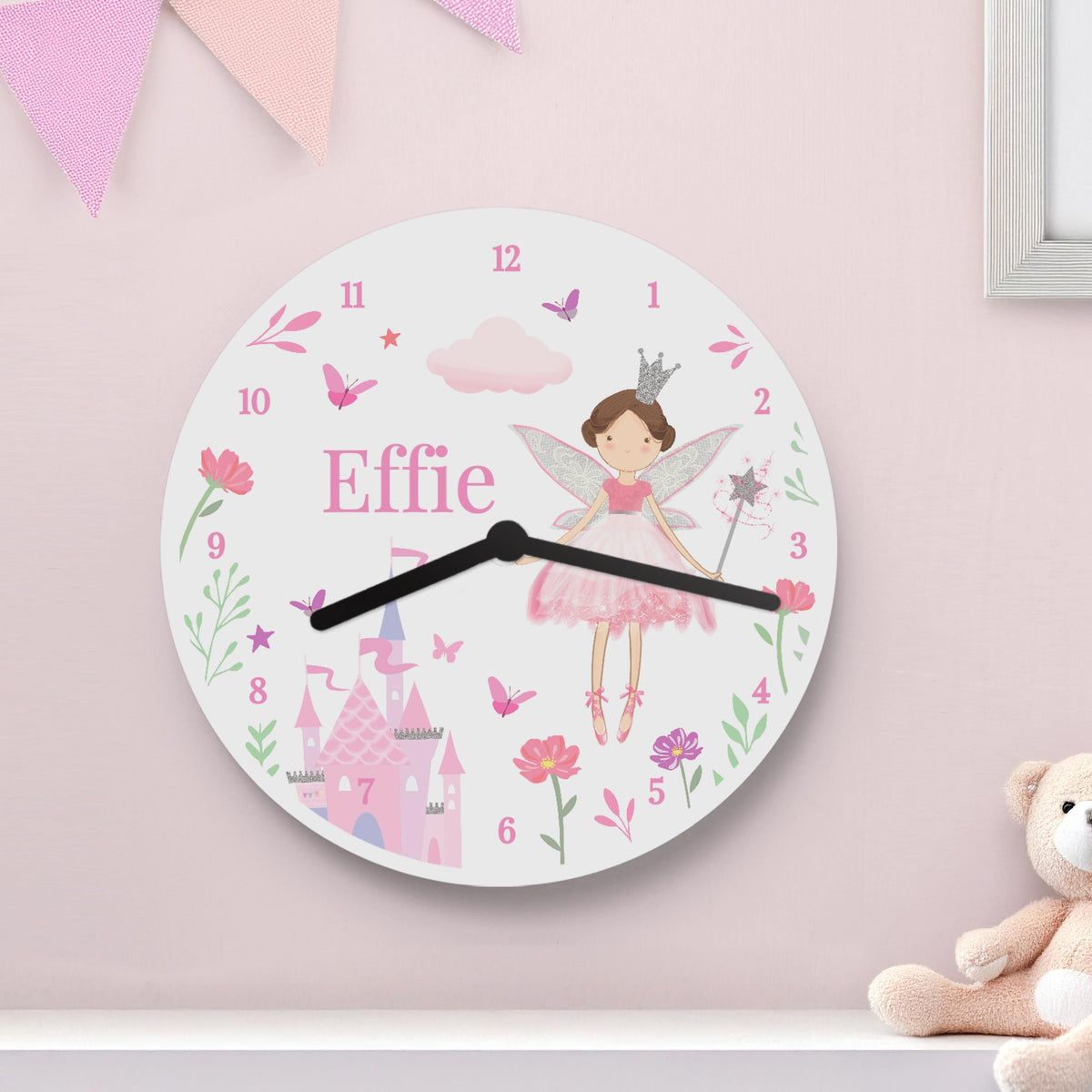 Personalised Fairy Princess Clock