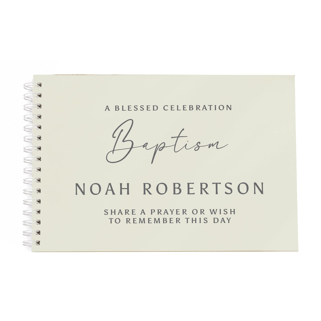 Personalised Natural Guest Book, The Personal Shop, personalised gifts