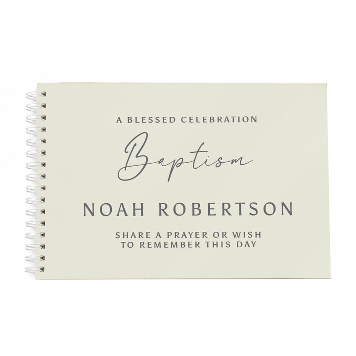 Personalised Natural Guest Book, The Personal Shop, personalised gifts