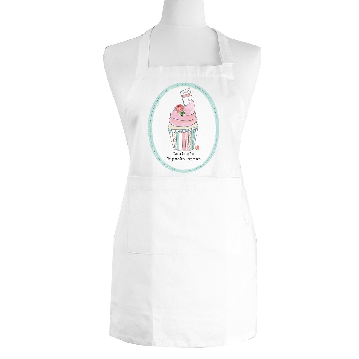 Personalised Vintage Pastel Cupcake Childrens Apron – alternative view