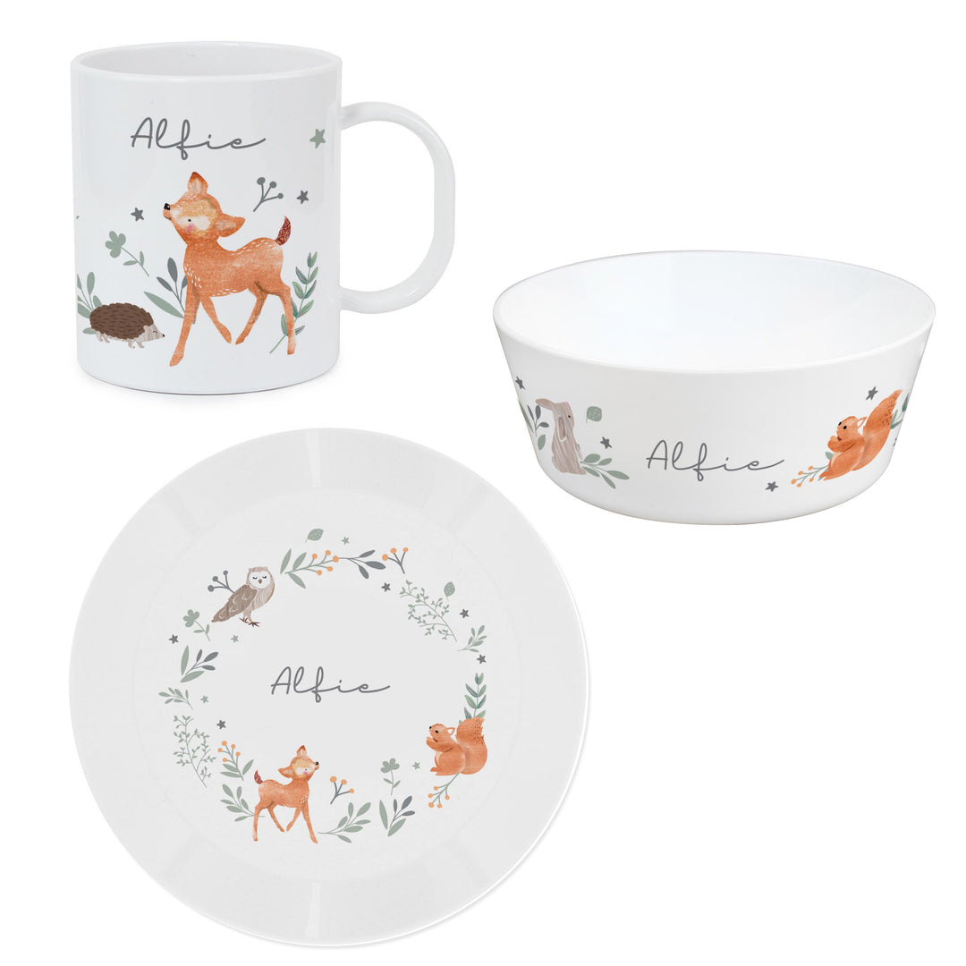 Personalised Woodland Animals Breakfast Set – alternative view