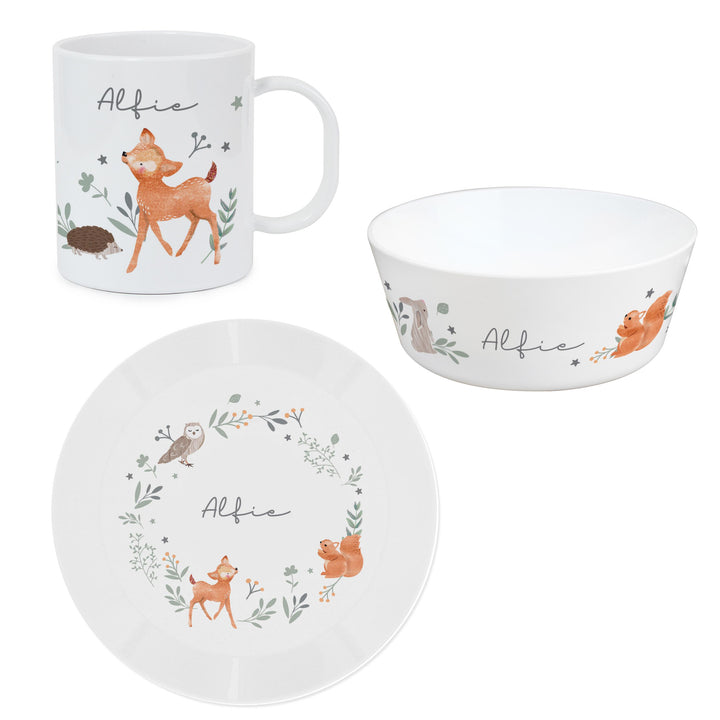 Personalised Woodland Animals Breakfast Set – alternative view
