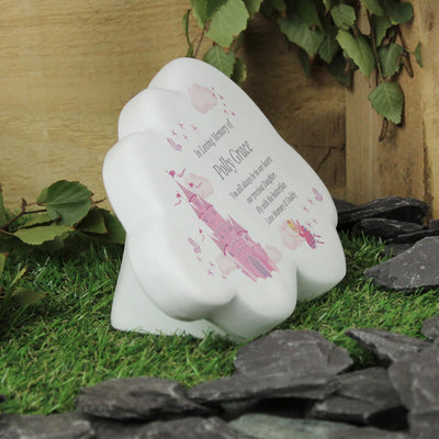 Personalised Fairy Castle Resin Memorial Cloud