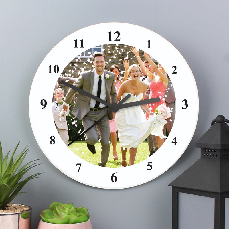 Personalised Photo Upload Wooden Clock