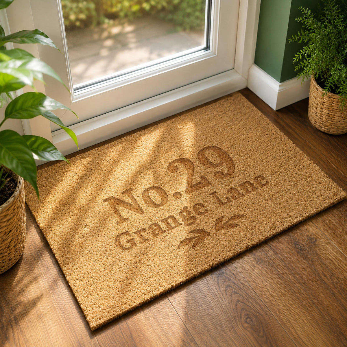 Personalised Ornate Rectangle Indoor Doormat, The Personal Shop, personalised gifts