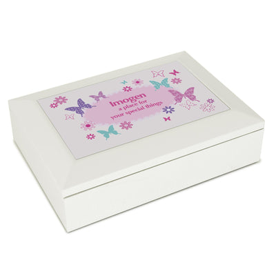 Personalised Butterfly Jewellery Box