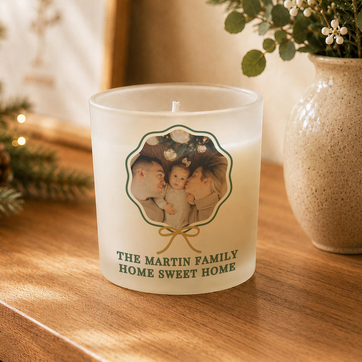 Personalised Photo Jar Candle with Message, The Personal Shop, personalised gifts