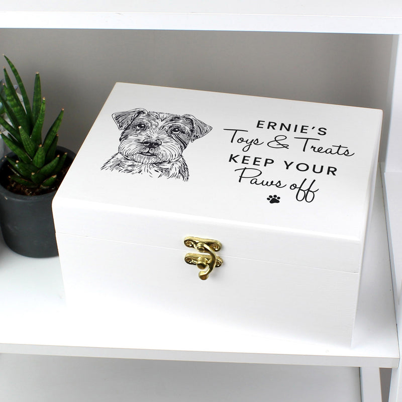 Personalised Dog Breed Wooden Storage Box