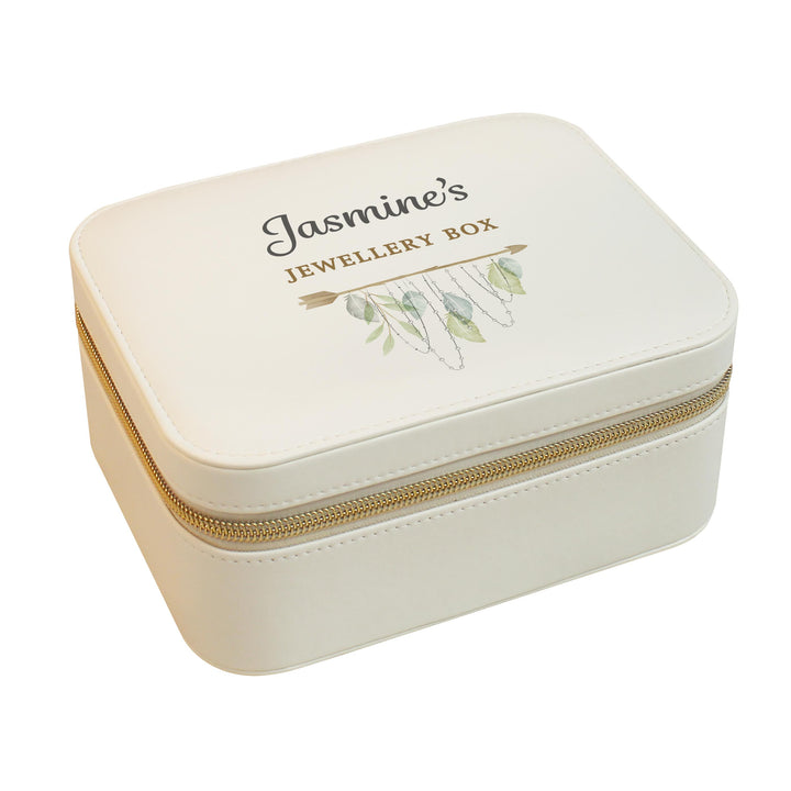 Personalised Botanical Travel Jewellery Box – alternative view
