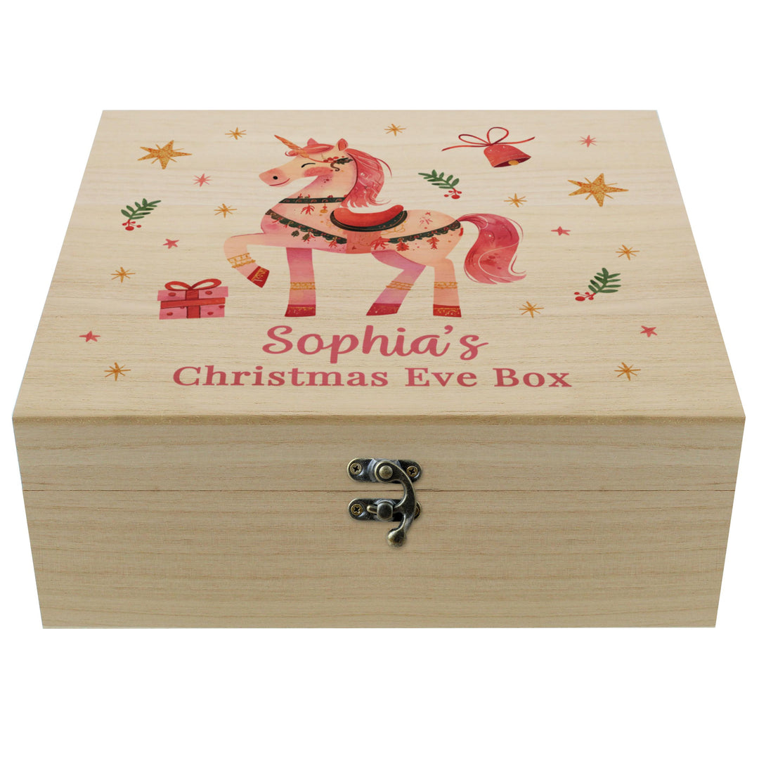 Personalised Unicorn Christmas Eve Box – alternative view