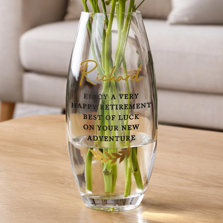 Personalised Free Text Bullet Vase, The Personal Shop, personalised gifts