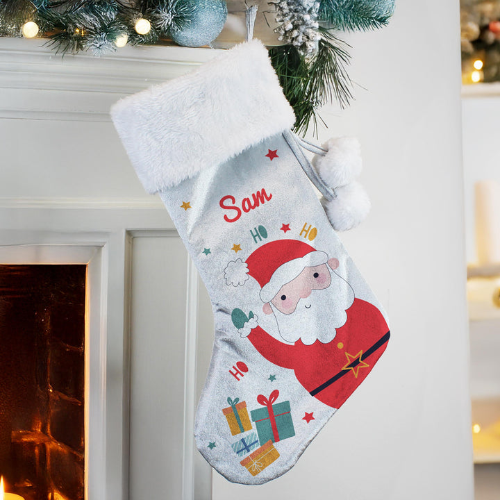 Personalised Santa Christmas Stocking – alternative view