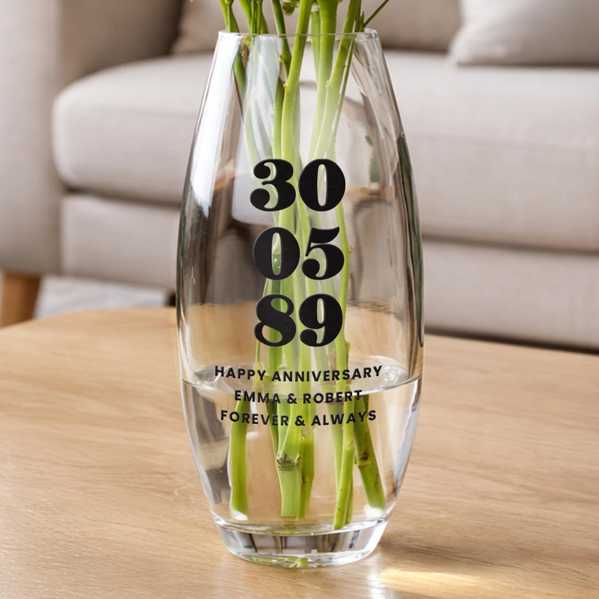 Personalised Special Date Bullet Vase, The Personal Shop, personalised gifts