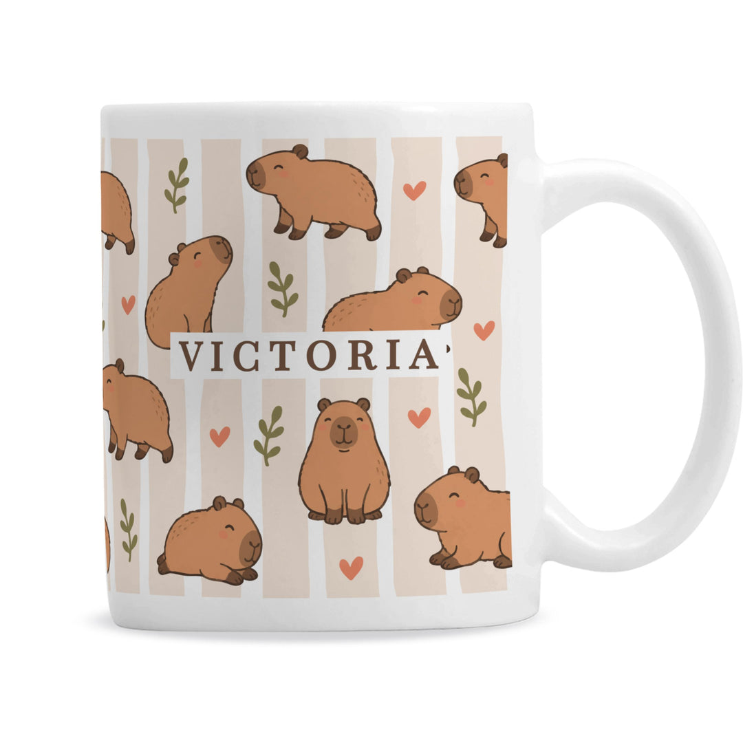 Personalised Capybara mug, The Personal Shop, personalised gifts
