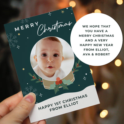 Personalised Pack of 10 Christmas Cards - Photo Upload