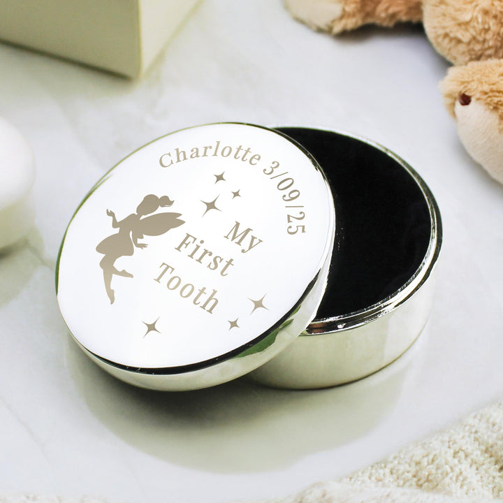 Personalised Fairy Princess First Tooth Trinket Box