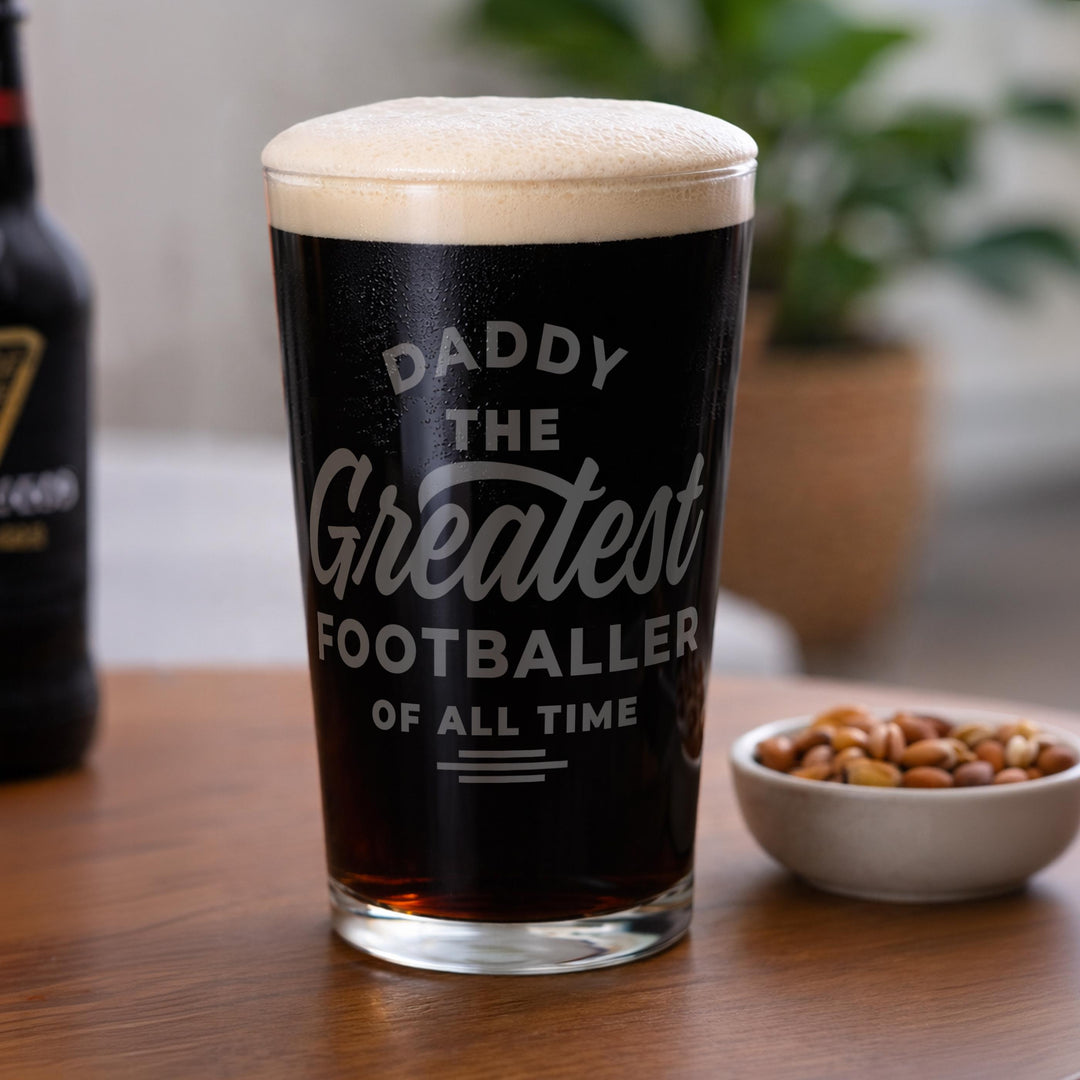 Personalised Greatest Sport Pint Glass, The Personal Shop, personalised gifts