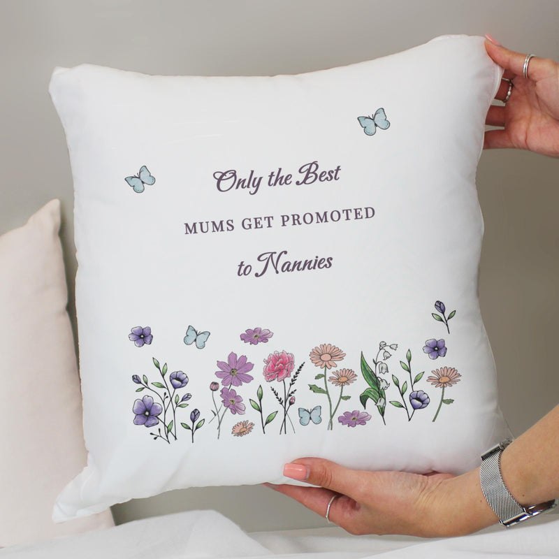 Personalised Wild Flowers Cushion