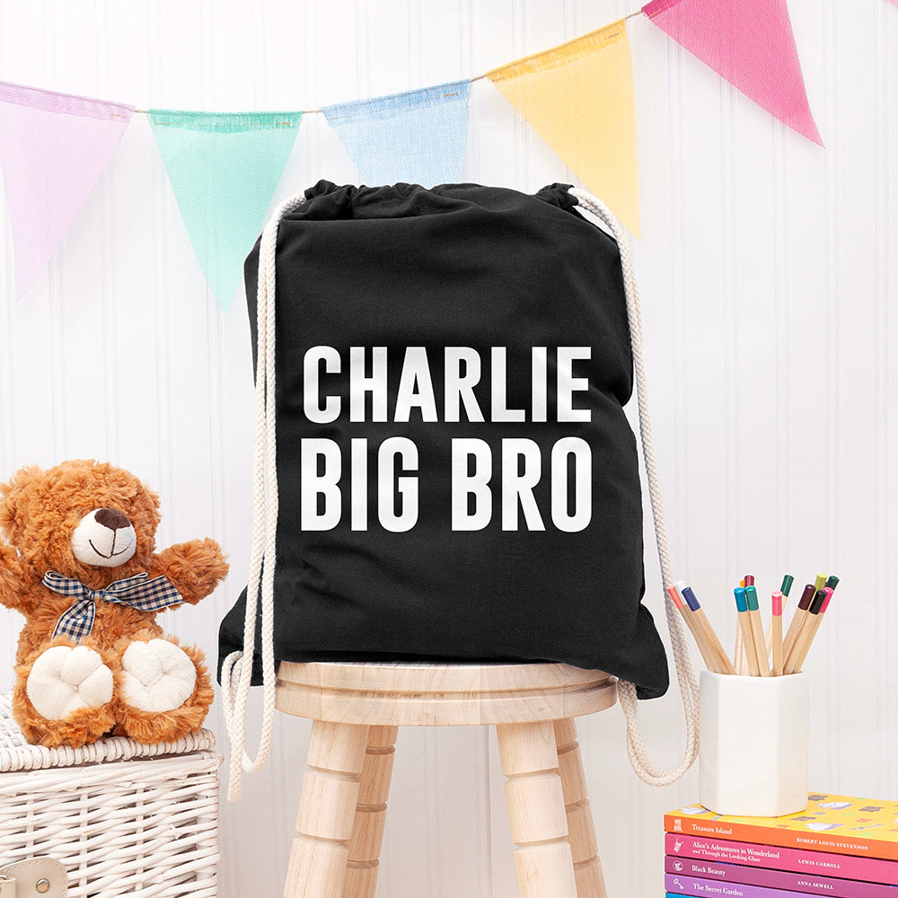 Personalised Brother Boys’ Gym Bag, The Personal Shop, personalised gifts