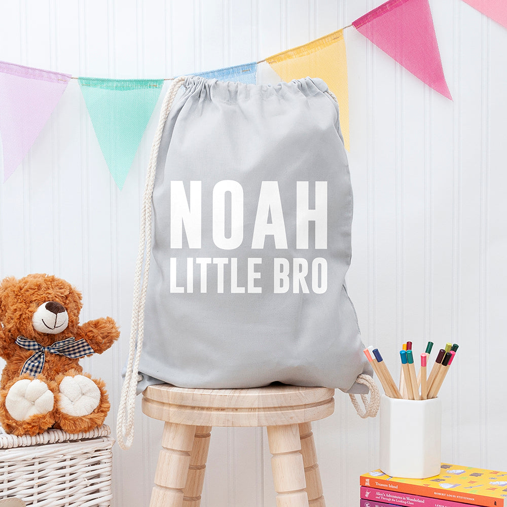 Personalised Brother Gym Bag for Boys, The Personal Shop, personalised gifts