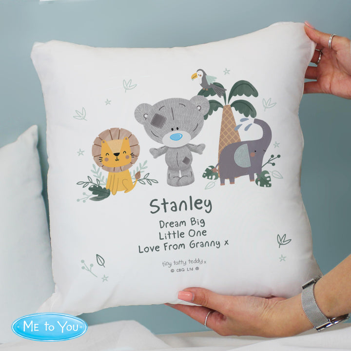 Personalised Tiny Tatty Teddy Jungle Animals Cushion – alternative view