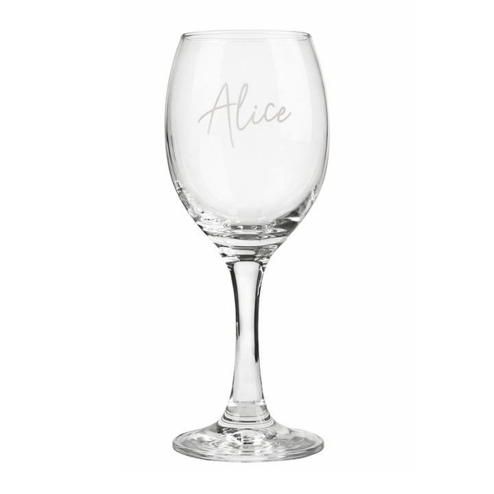 Personalised Name Wine Glass, The Personal Shop, personalised gifts