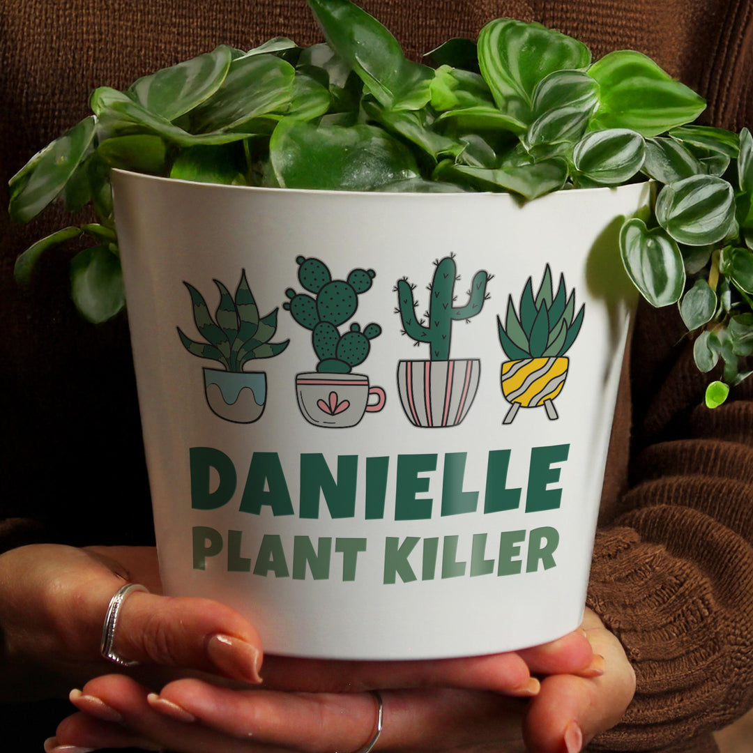 Personalised Big Text Large Plant Pot, The Personal Shop, personalised gifts