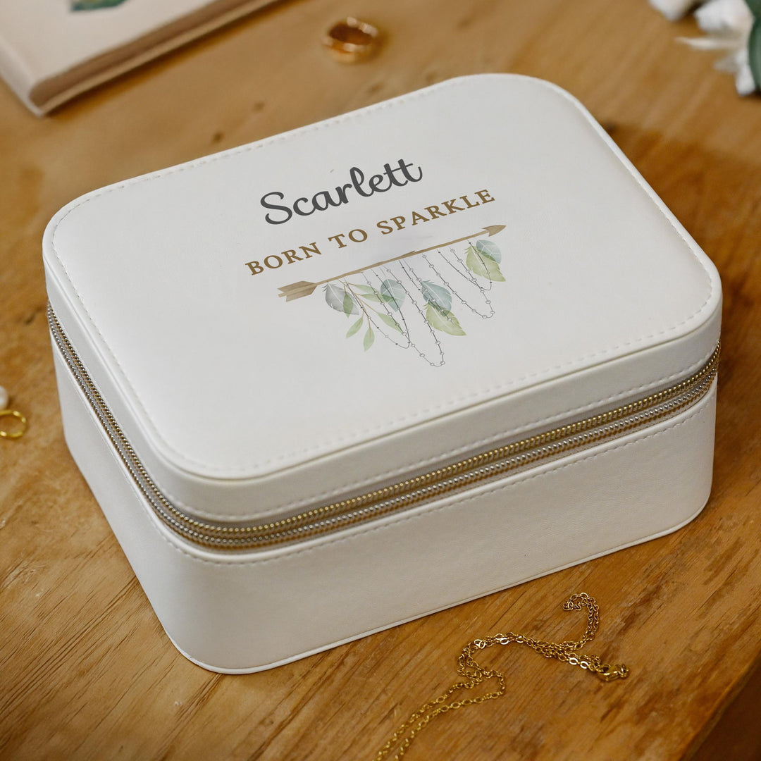 Personalised Botanical Travel Jewellery Box