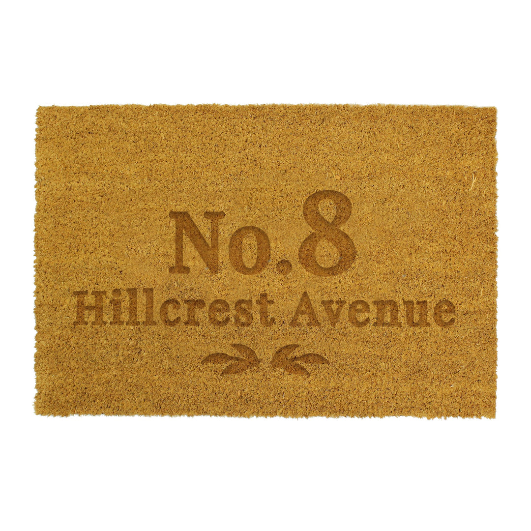 Personalised Ornate Rectangle Indoor Doormat, The Personal Shop, personalised gifts