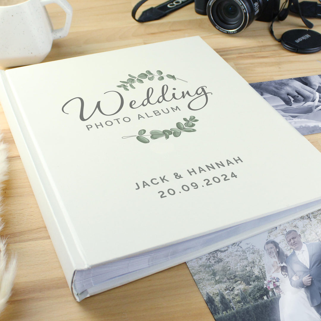 Personalised Botanical Traditional Wedding Photo Album – alternative view